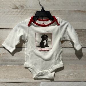 NWT Vintage Baby Gap My First Christmas Onesie